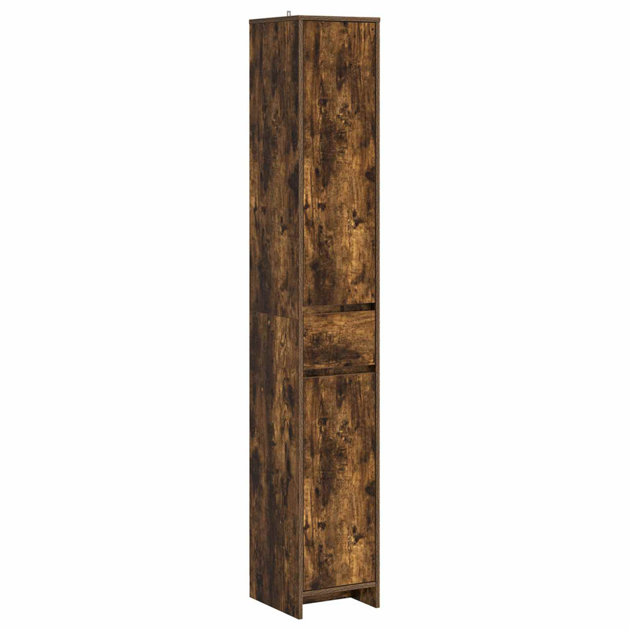 Badkamerkast Gerookt eiken 30 x 33 x 190 cm Bewerkt hout