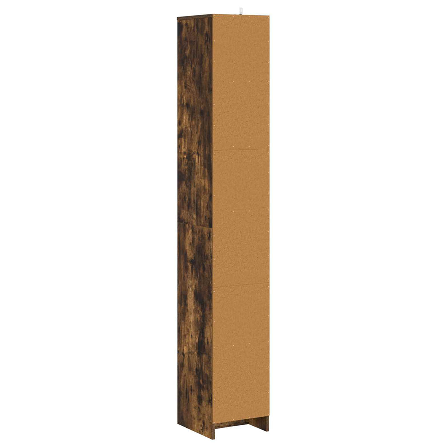 Badkamerkast Gerookt eiken 30 x 33 x 190 cm Bewerkt hout