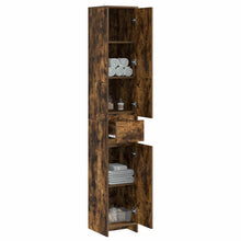 Badkamerkast Gerookt eiken 30 x 33 x 190 cm Bewerkt hout