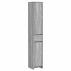 Bathroom Cabinet Grey Sonoma 30 x 33 x 190 cm Engineered wood