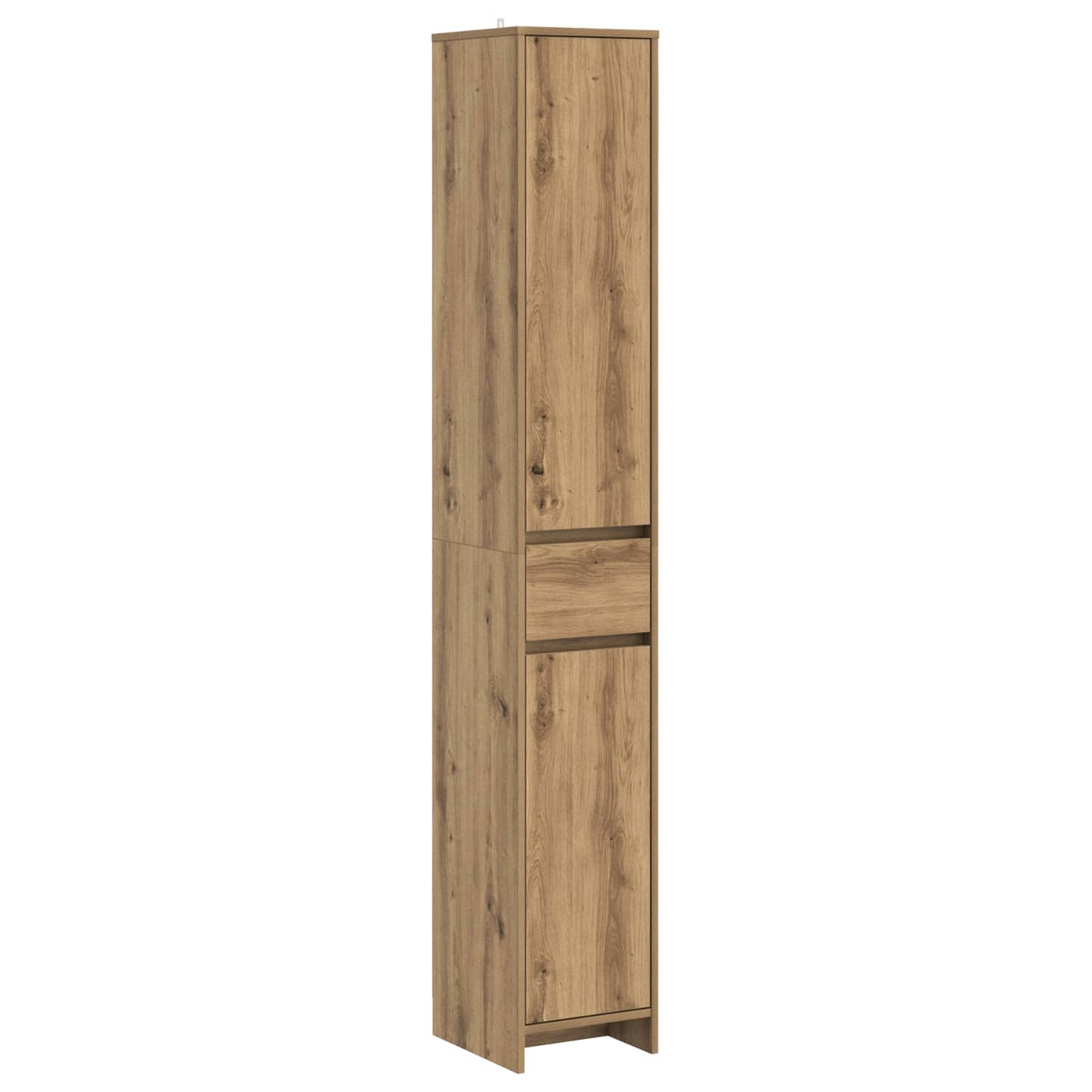 Badkamerkast Artisanaal eiken 30 x 33 x 190 cm Bewerkt hout