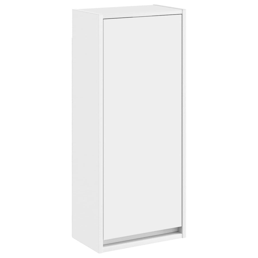 Wandgemonteerde wastafelmeubel Wit 35 x 20 x 81 cm Bewerkt hout