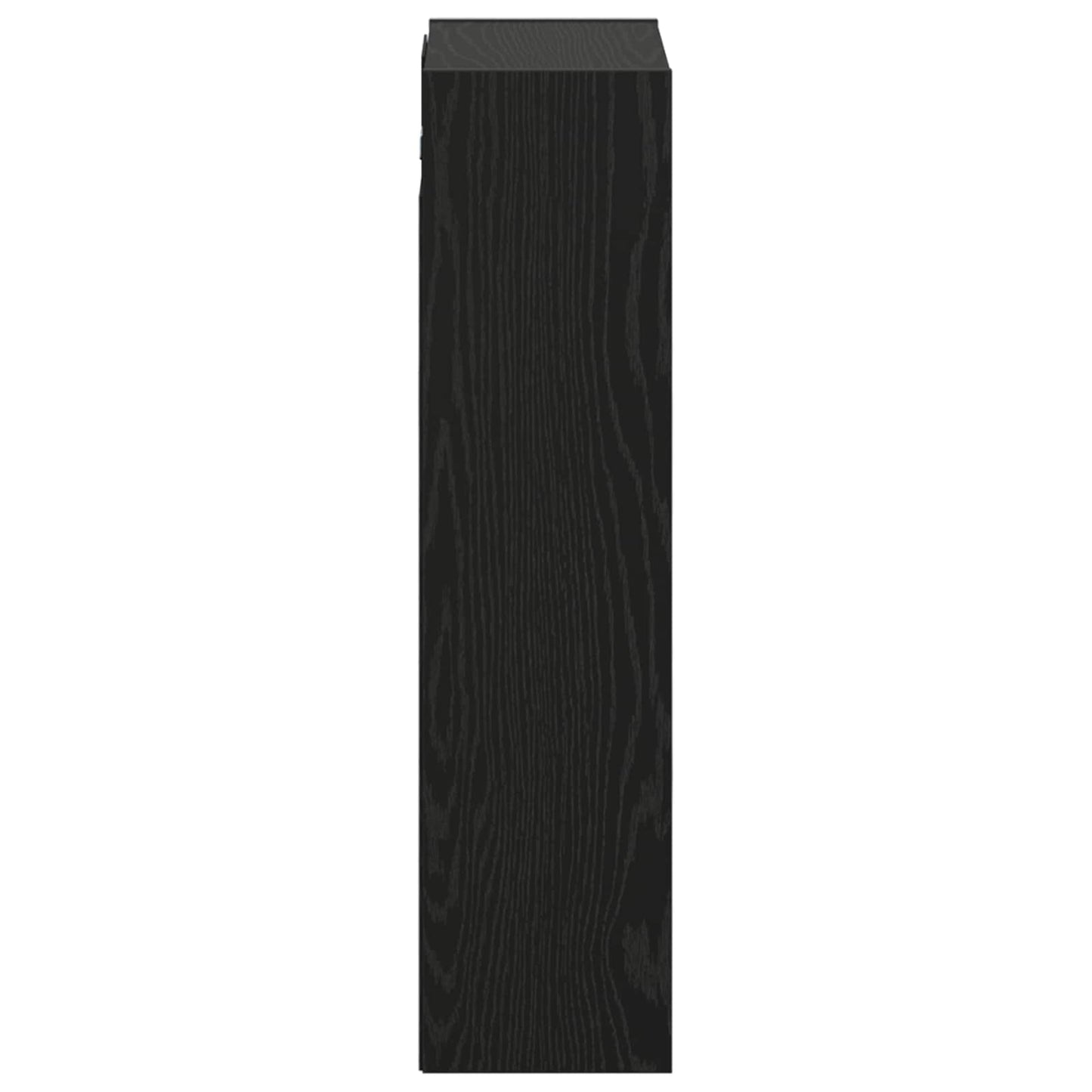 Wandgemonteerde wastafelmeubel Zwart eiken 35 x 20 x 81 cm