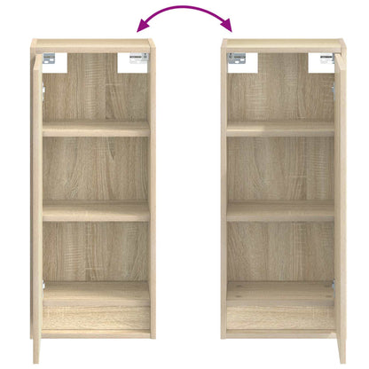 Wandgemonteerde wastafelmeubel Sonoma Eiken 35 x 20 x 81 cm