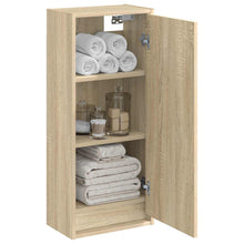 Wandgemonteerde wastafelmeubel Sonoma Eiken 35 x 20 x 81 cm