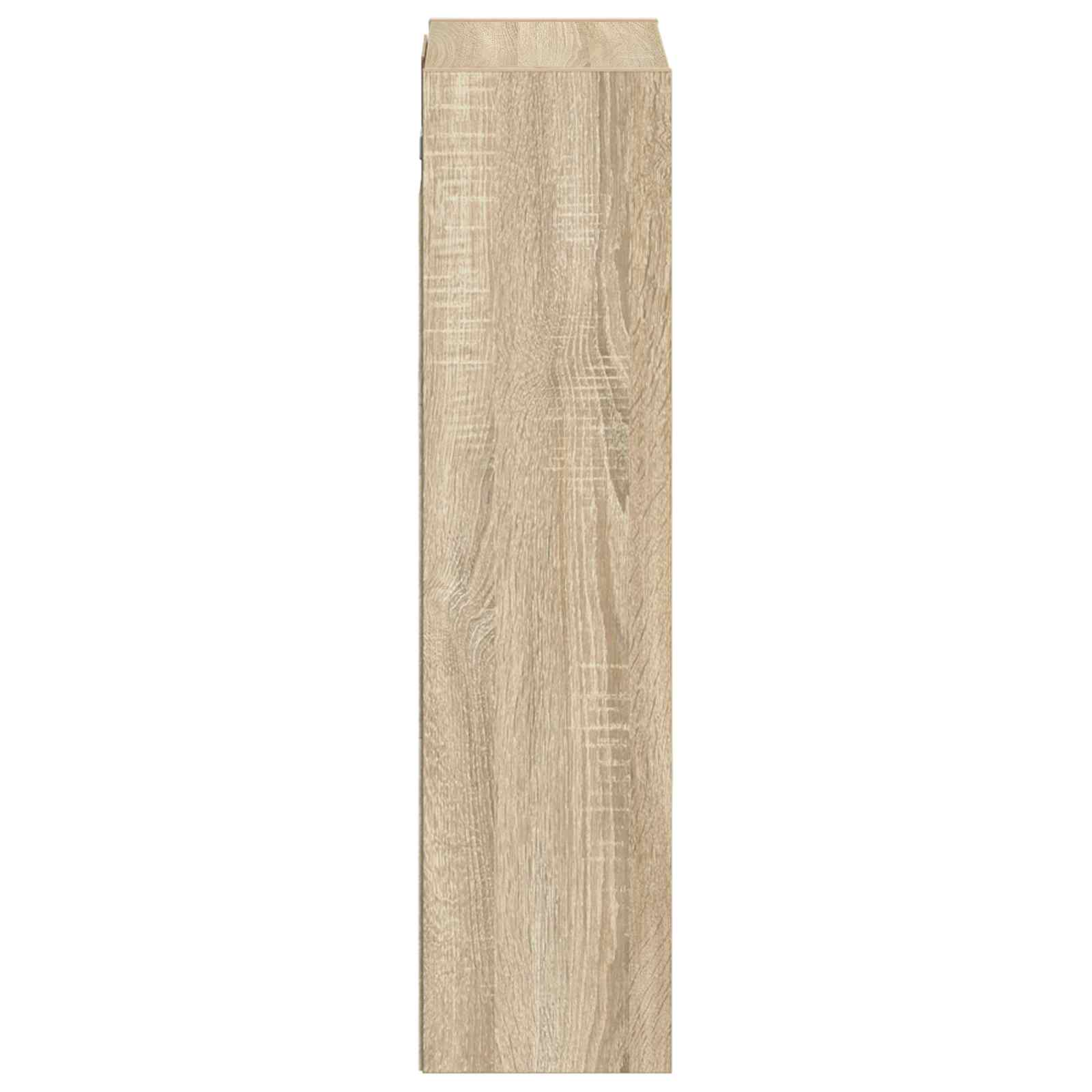 Wandgemonteerde wastafelmeubel Sonoma Eiken 35 x 20 x 81 cm