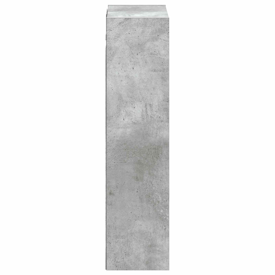 Wandgemonteerde wastafelmeubel Betongrijs 35 x 20 x 81 cm