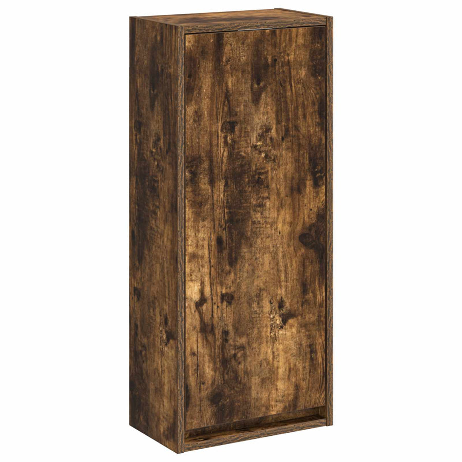 Wandgemonteerde wastafelmeubel Gerookt eiken 35 x 20 x 81 cm