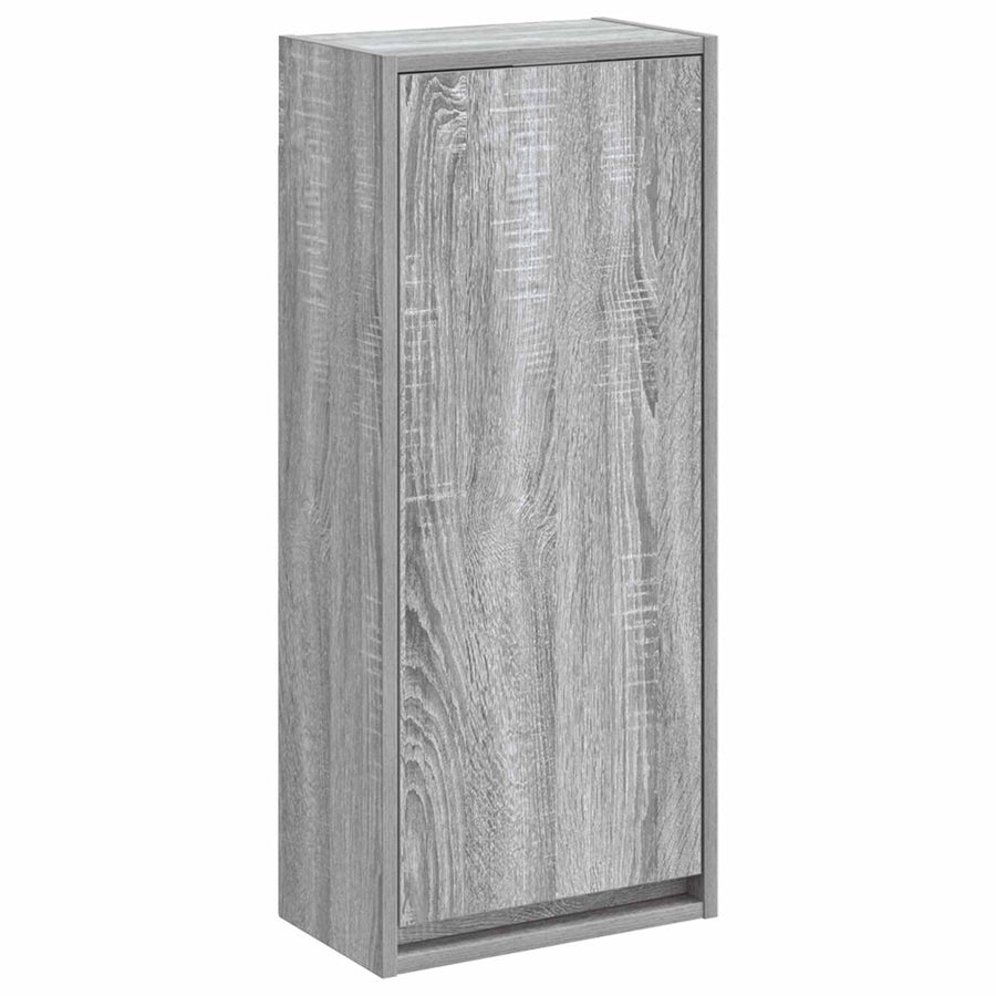 Wandgemonteerde wastafelmeubel Grijs Sonoma 35 x 20 x 81 cm