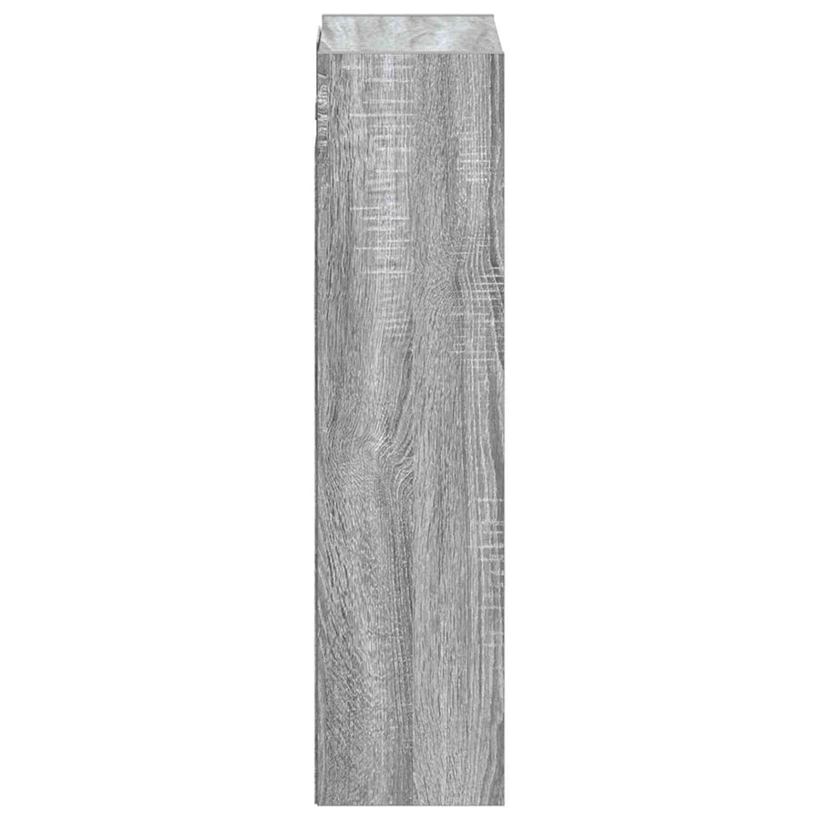 Wandgemonteerde wastafelmeubel Grijs Sonoma 35 x 20 x 81 cm