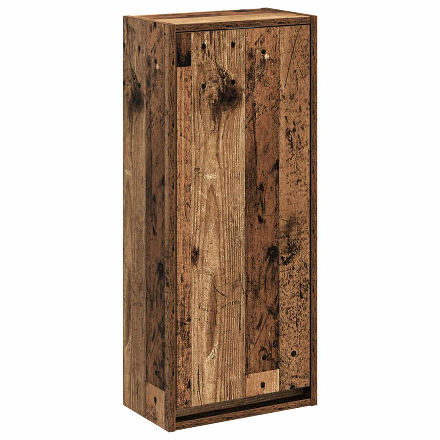 Wandgemonteerde wastafelmeubel Oud hout 35 x 20 x 81 cm