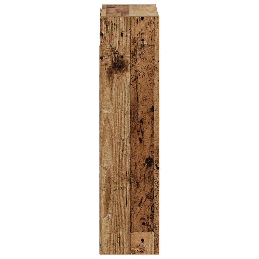 Wandgemonteerde wastafelmeubel Oud hout 35 x 20 x 81 cm