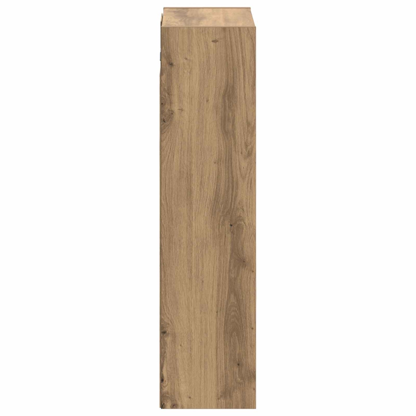 Wandgemonteerde wastafelmeubel Artisanaal eiken 35 x 20 x 81 cm
