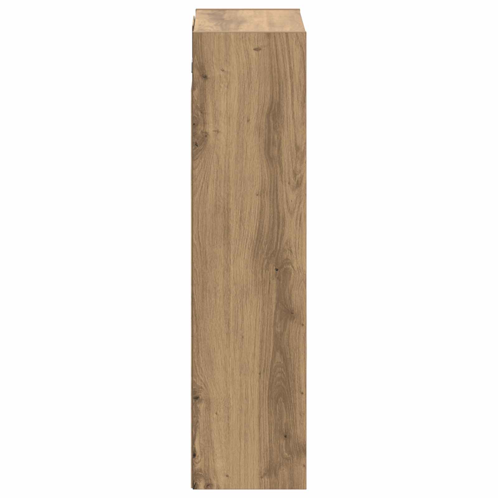 Wandgemonteerde wastafelmeubel Artisanaal eiken 35 x 20 x 81 cm