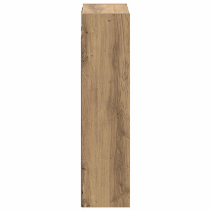Wandgemonteerde wastafelmeubel Artisanaal eiken 35 x 20 x 81 cm