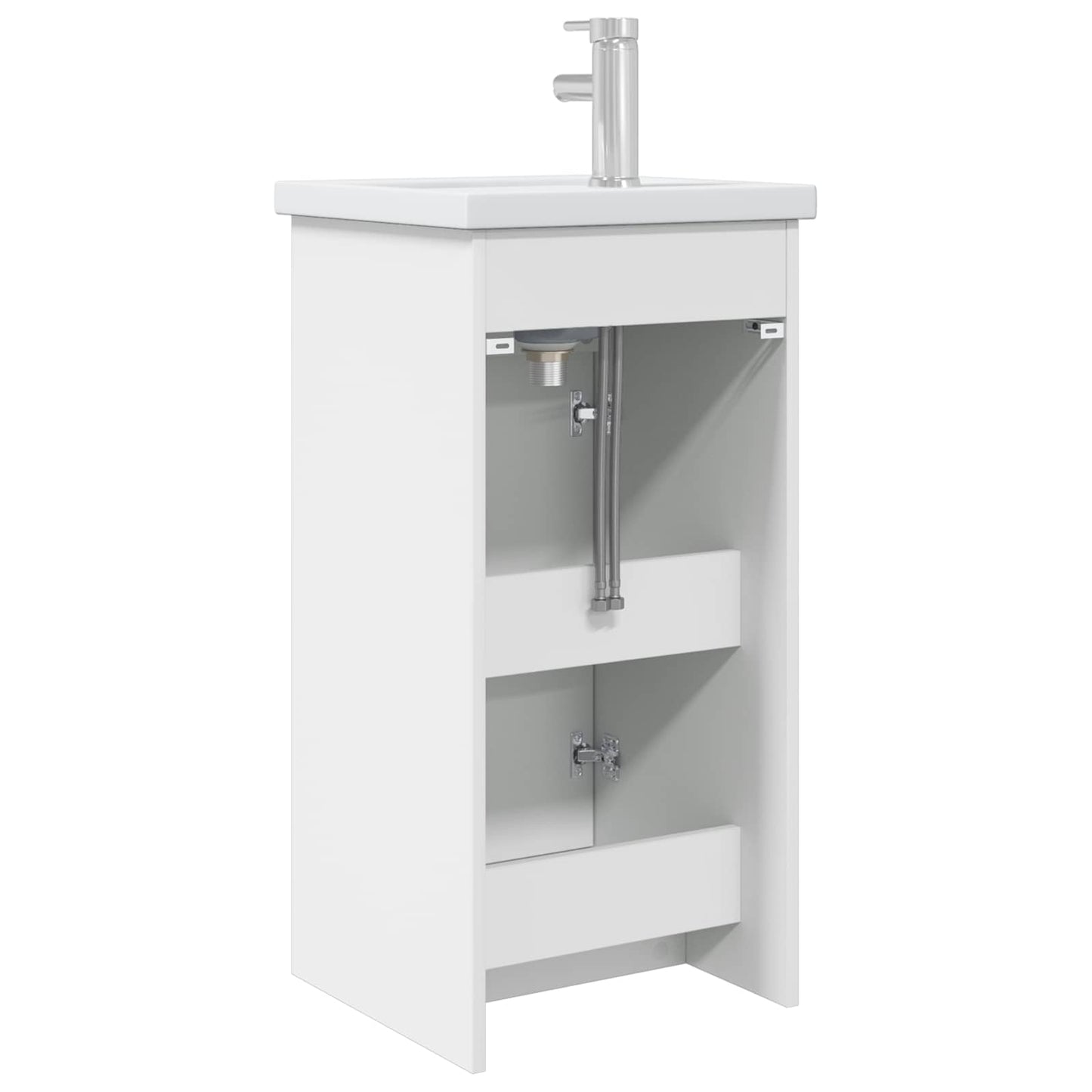 Badkamermeubel met Wasbak Wit 42 x 40 x 84,5 cm Bewerkt hout