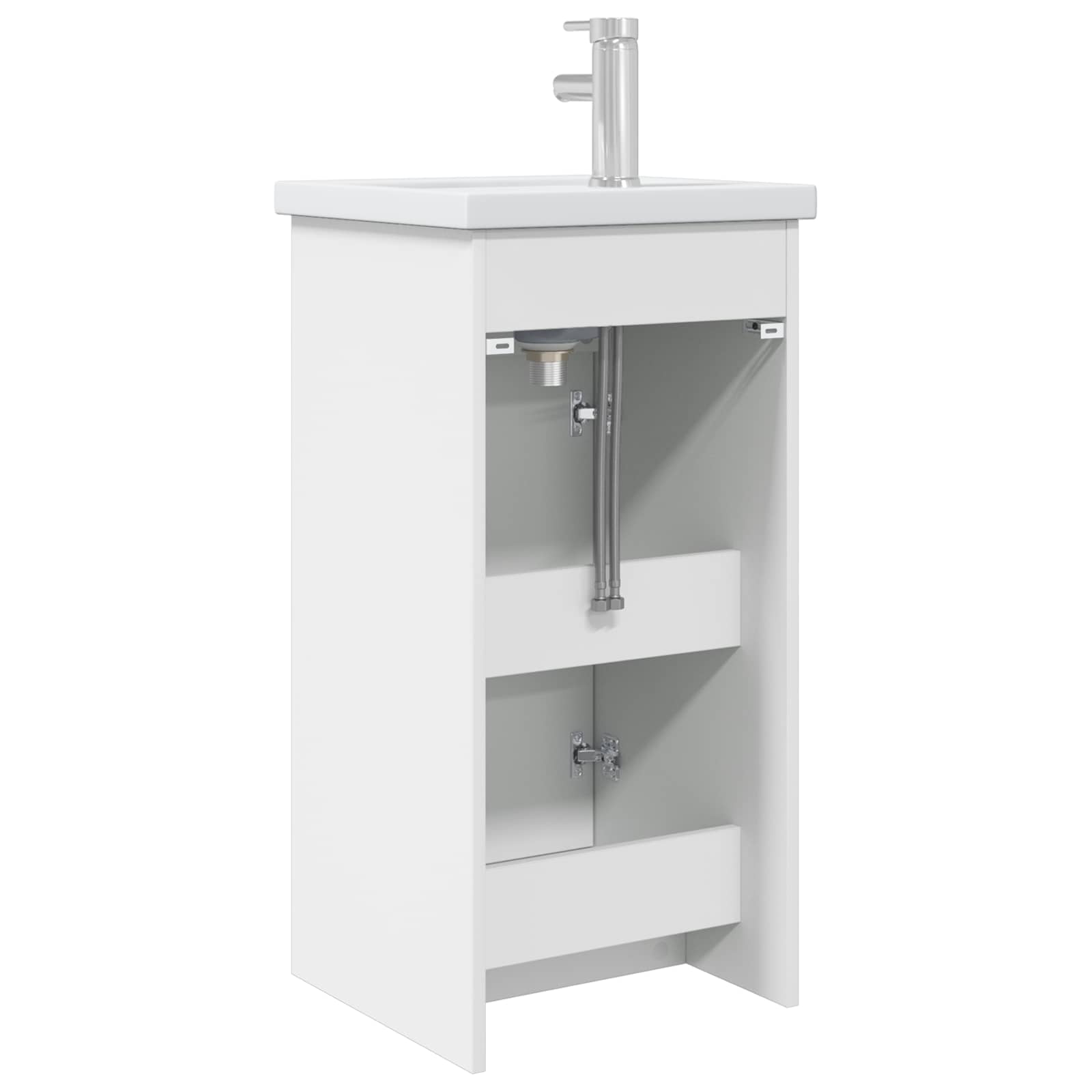 Badkamermeubel met Wasbak Wit 42 x 40 x 84,5 cm Bewerkt hout