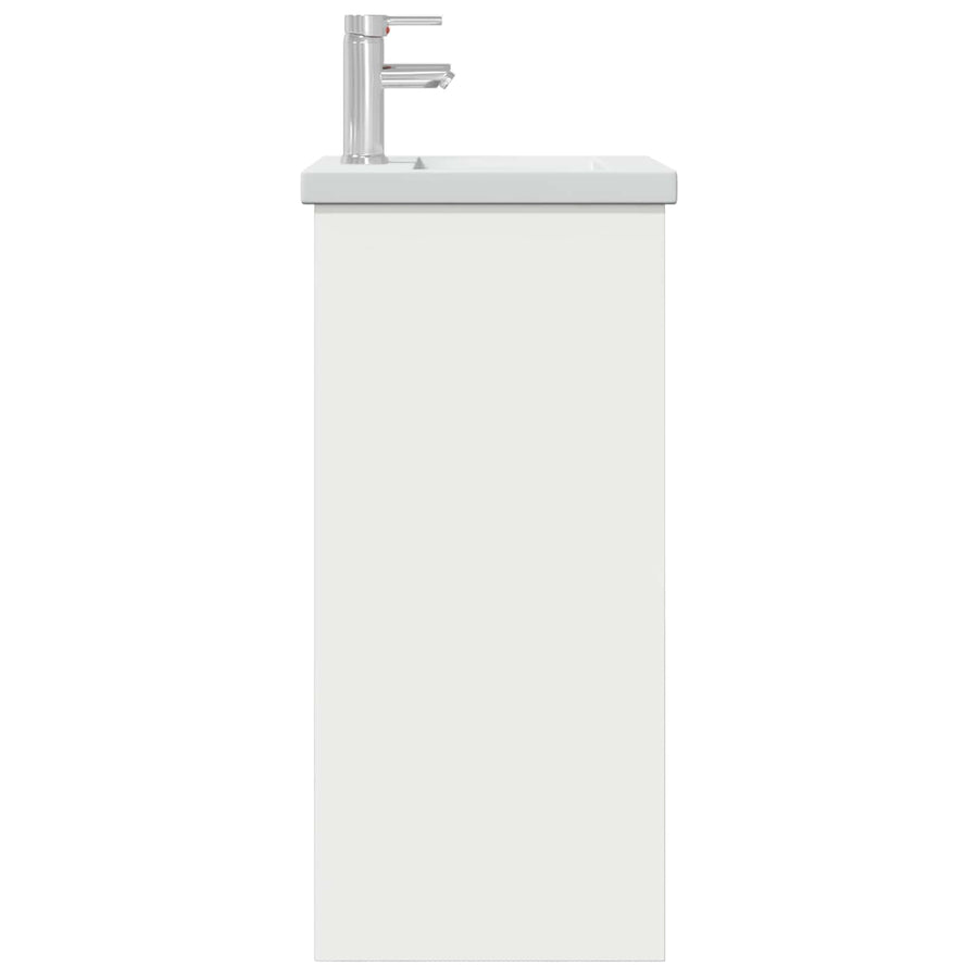Badkamermeubel met Wasbak Wit 42 x 40 x 84,5 cm Bewerkt hout