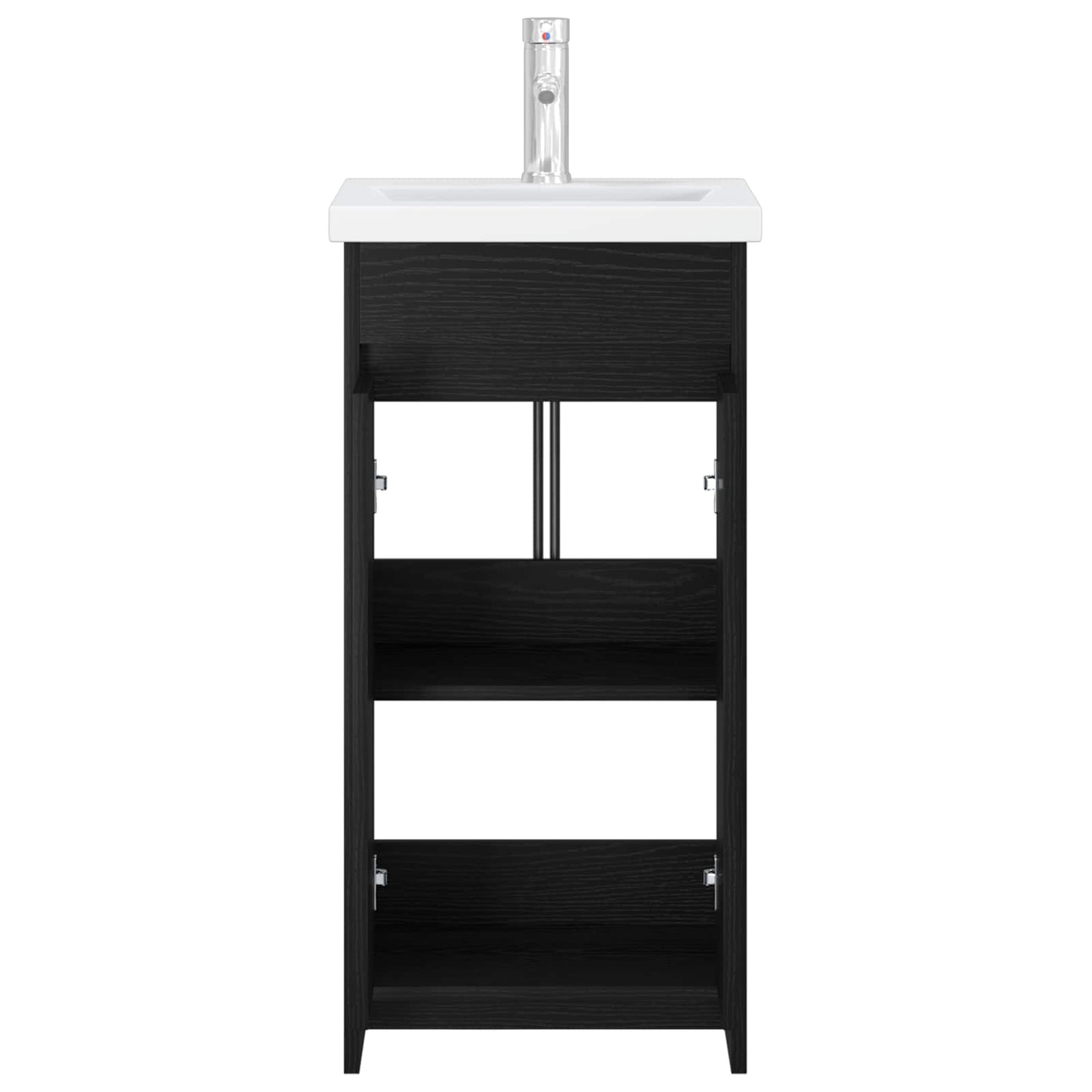 Badkamermeubel met Wasbak Zwart eiken 42 x 40 x 84,5 cm