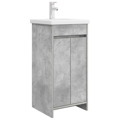 Badkamermeubel met Wasbak Betongrijs 42 x 40 x 84,5 cm