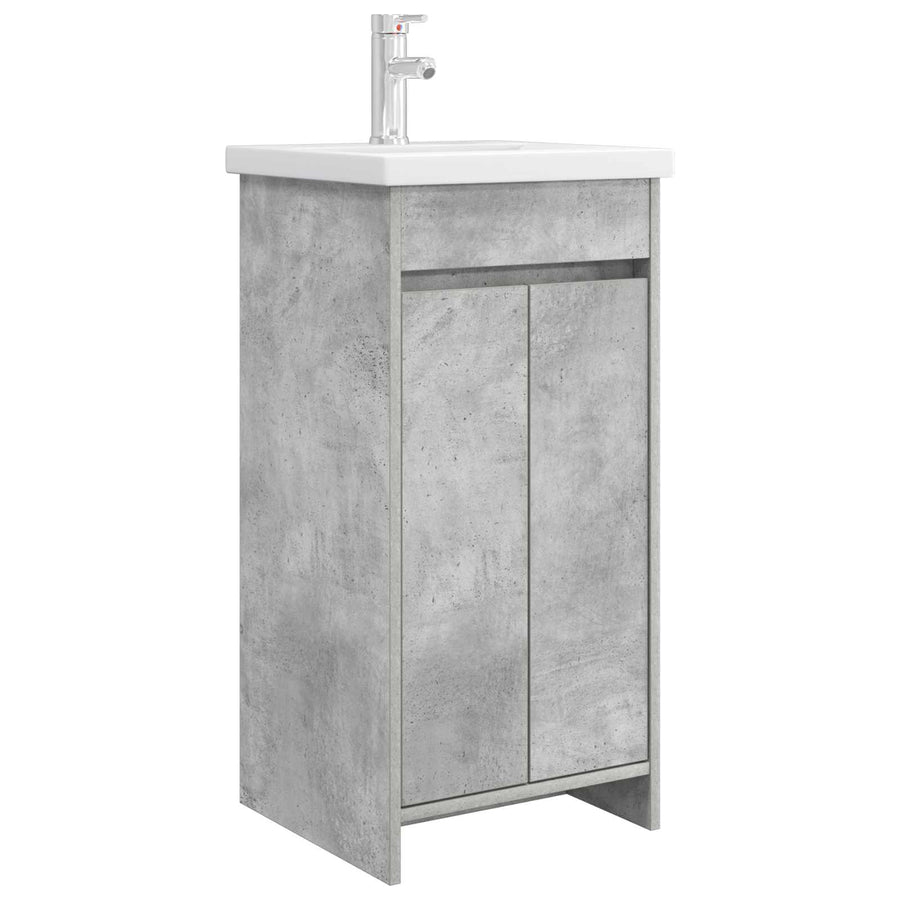 Badkamermeubel met Wasbak Betongrijs 42 x 40 x 84,5 cm