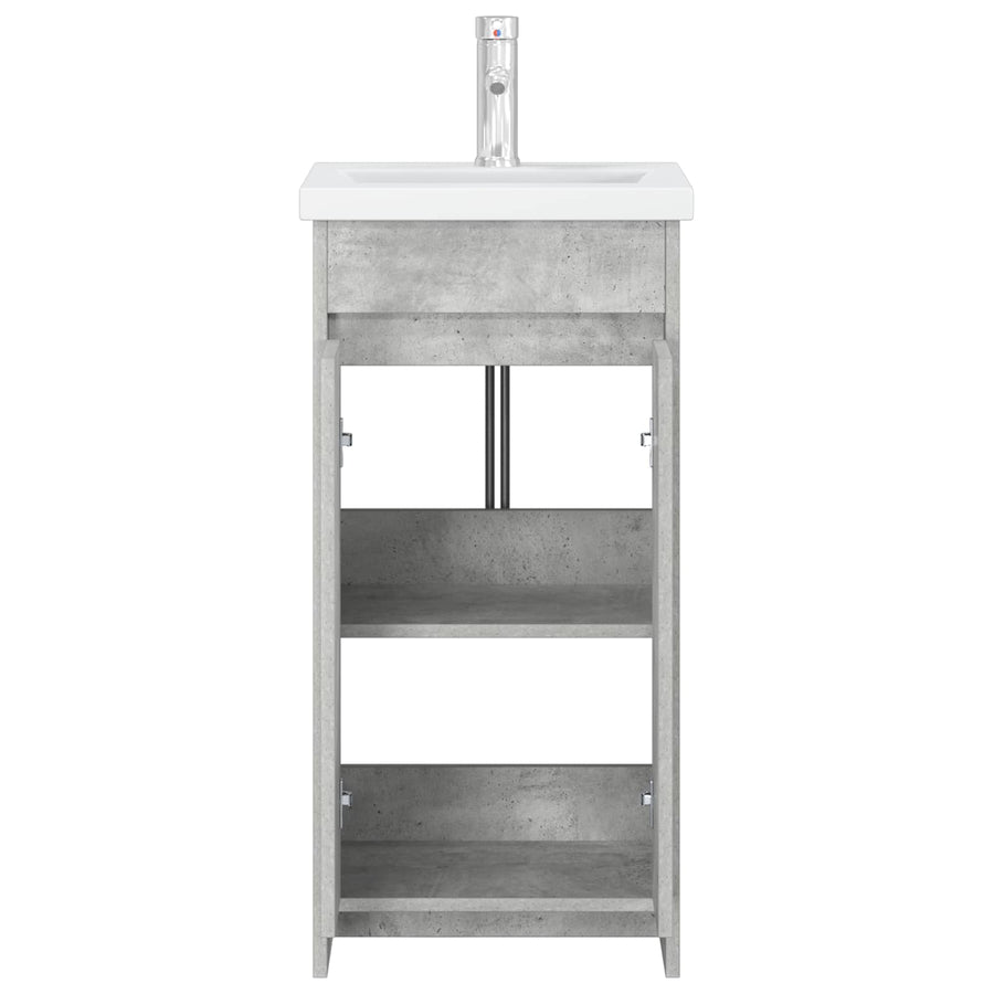 Badkamermeubel met Wasbak Betongrijs 42 x 40 x 84,5 cm