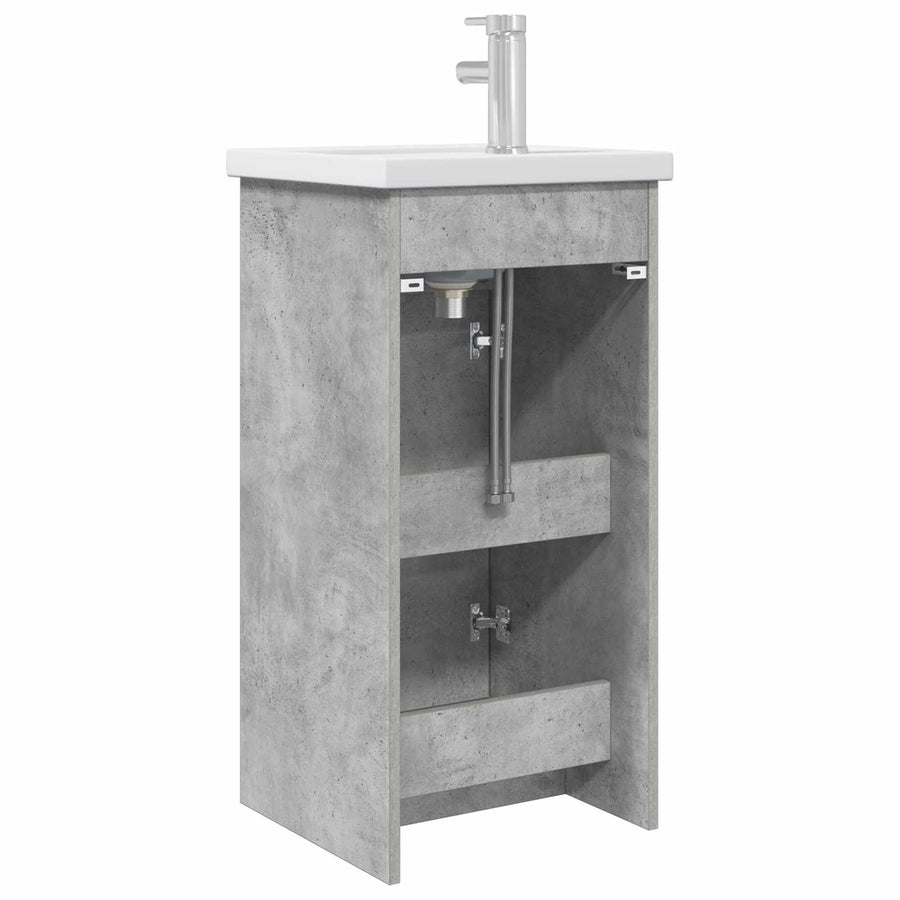 Badkamermeubel met Wasbak Betongrijs 42 x 40 x 84,5 cm