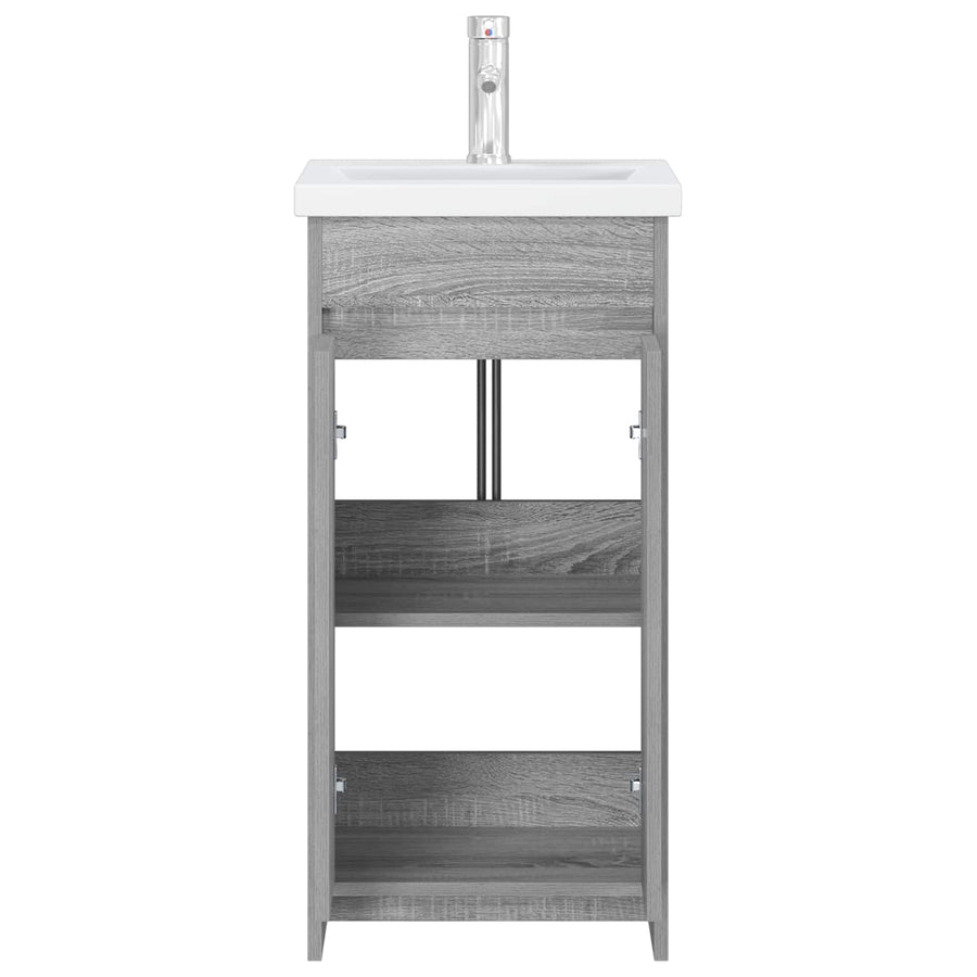 Badkamermeubel met Wasbak Grijs Sonoma 42 x 40 x 84,5 cm