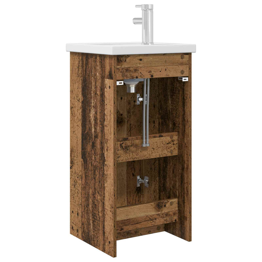 Badkamermeubel met Wasbak Oud hout 42 x 40 x 84,5 cm
