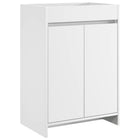 Bathroom Under Sink Cabinet White 56 x 37.5 x 81 cm Engineered Wood