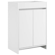 Badkamerkast onder wasbak 56x37,5x81 cm wit bewerkt hout