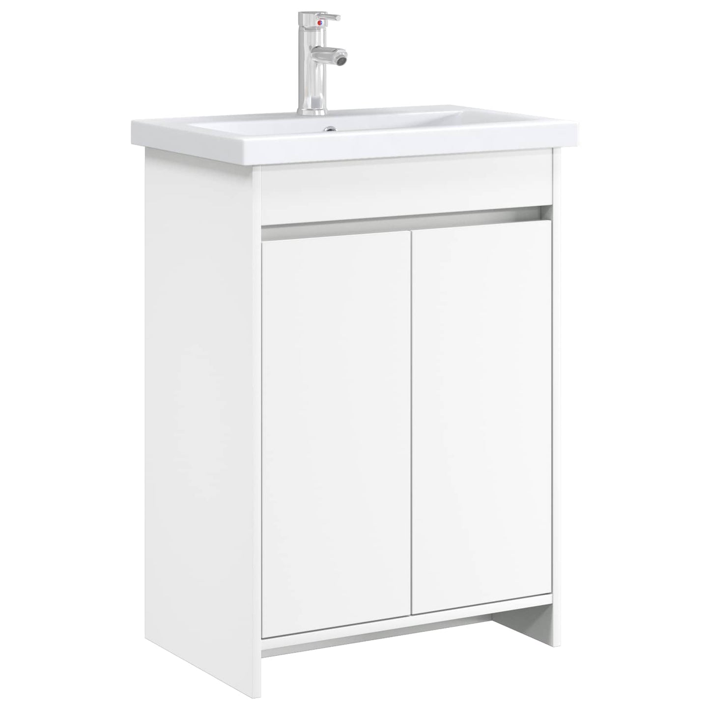Badkamer Onder Wasbak Kast Wit 56 x 37,5 x 81 cm Bewerkt hout