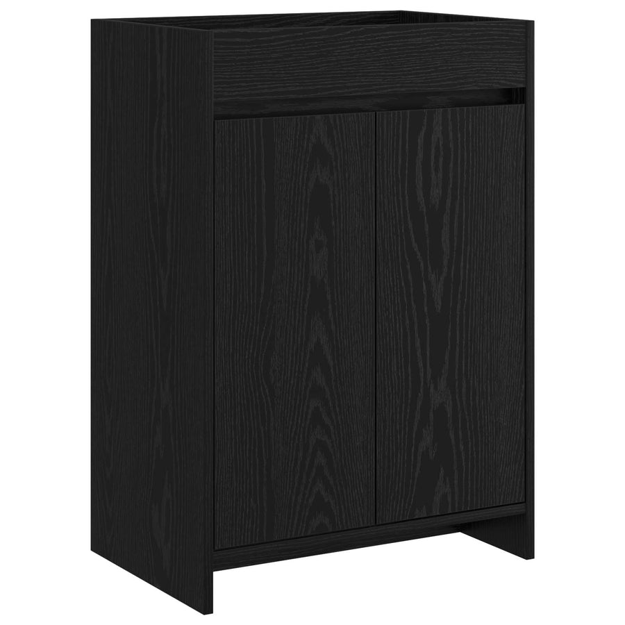 Badkamer Onder Wasbak Kast Zwart eiken 56 x 37,5 x 81 cm