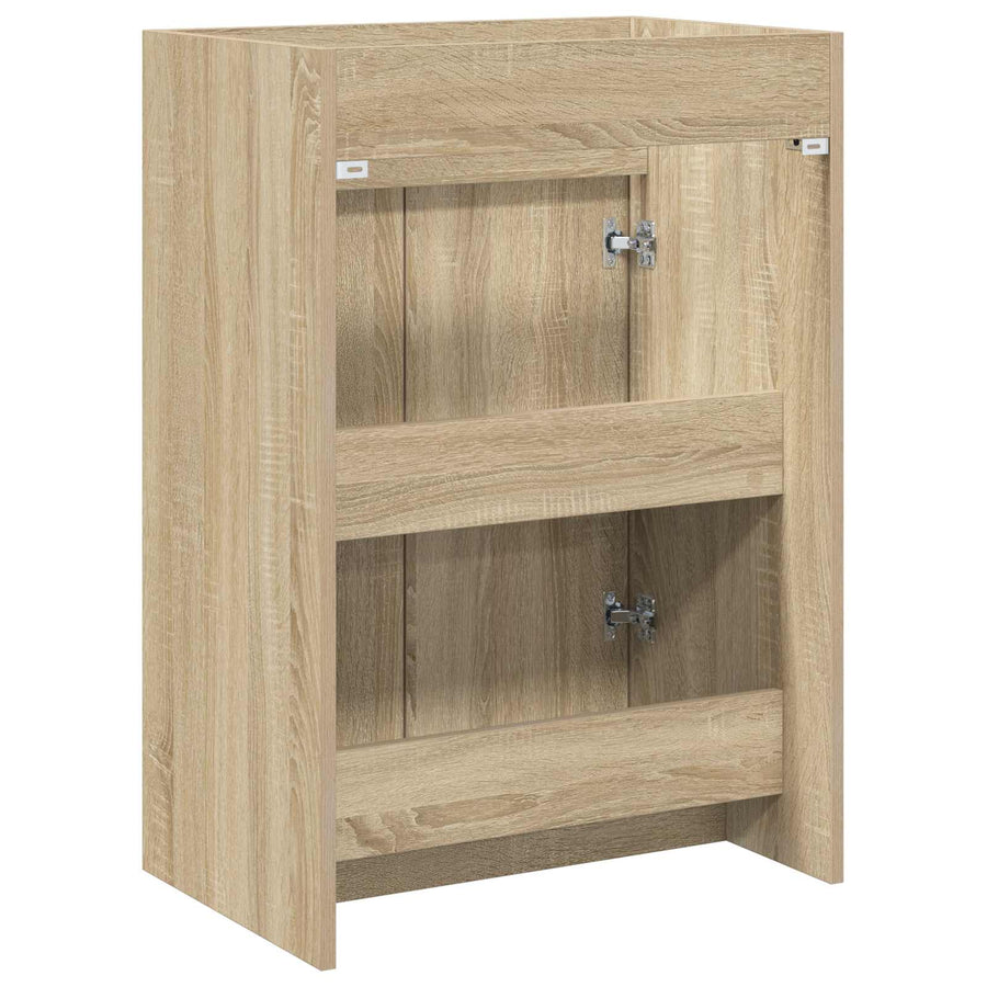 Badkamer Onder Wasbak Kast Sonoma Eiken 56 x 37,5 x 81 cm