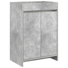 Badkamerkast onder wasbak 56x37,5x81 cm betongrijs