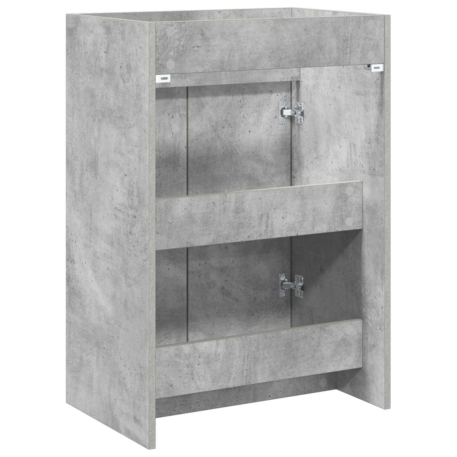 Badkamer Onder Wasbak Kast Betongrijs 56 x 37,5 x 81 cm