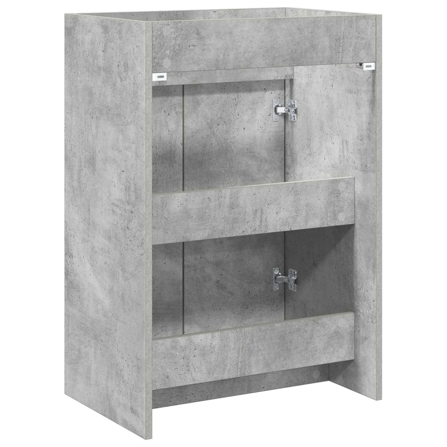 Badkamer Onder Wasbak Kast Betongrijs 56 x 37,5 x 81 cm