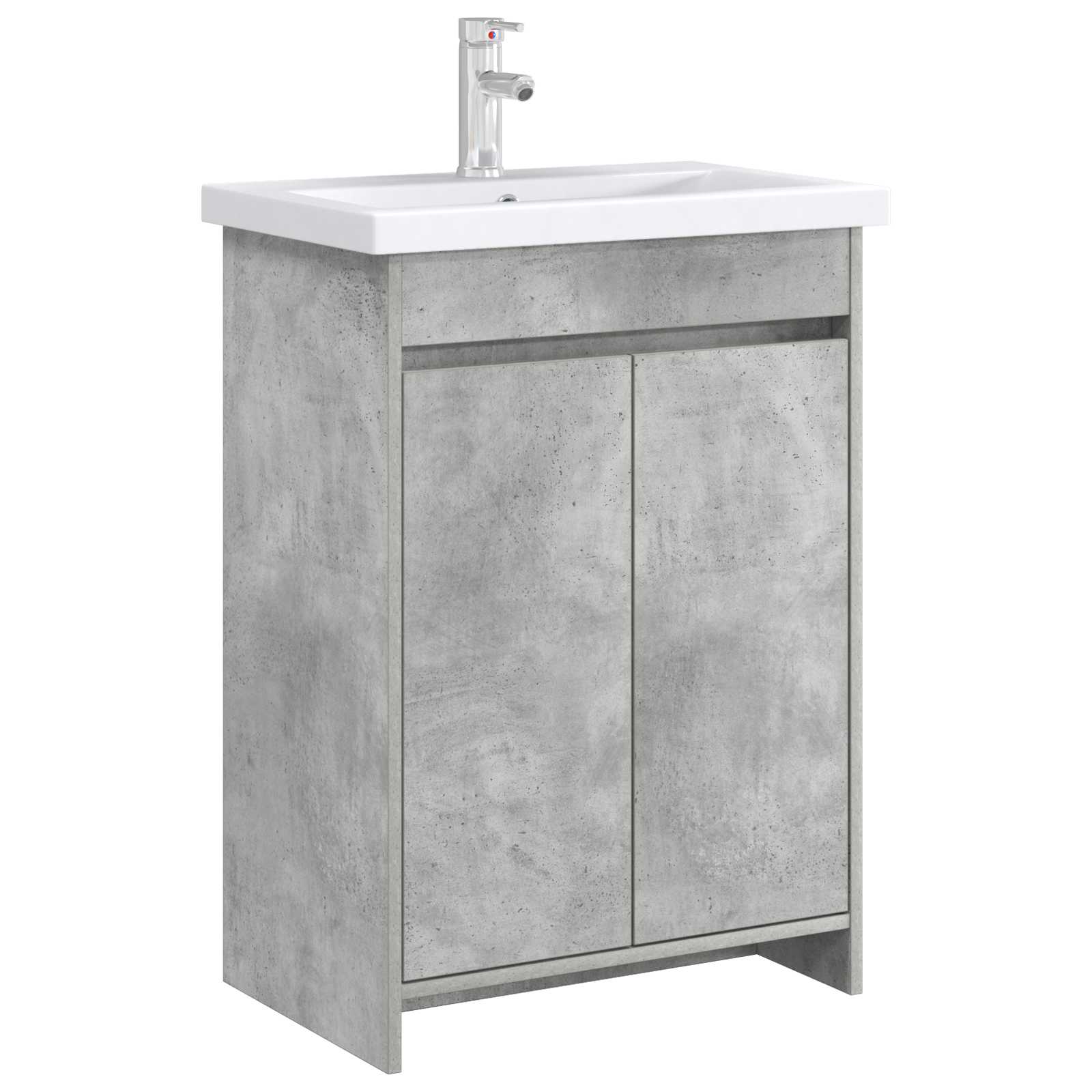 Badkamer Onder Wasbak Kast Betongrijs 56 x 37,5 x 81 cm