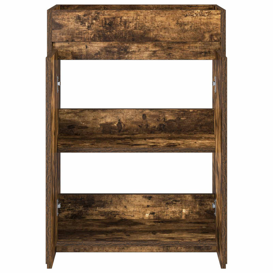 Badkamer Onder Wasbak Kast Gerookt eiken 56 x 37,5 x 81 cm