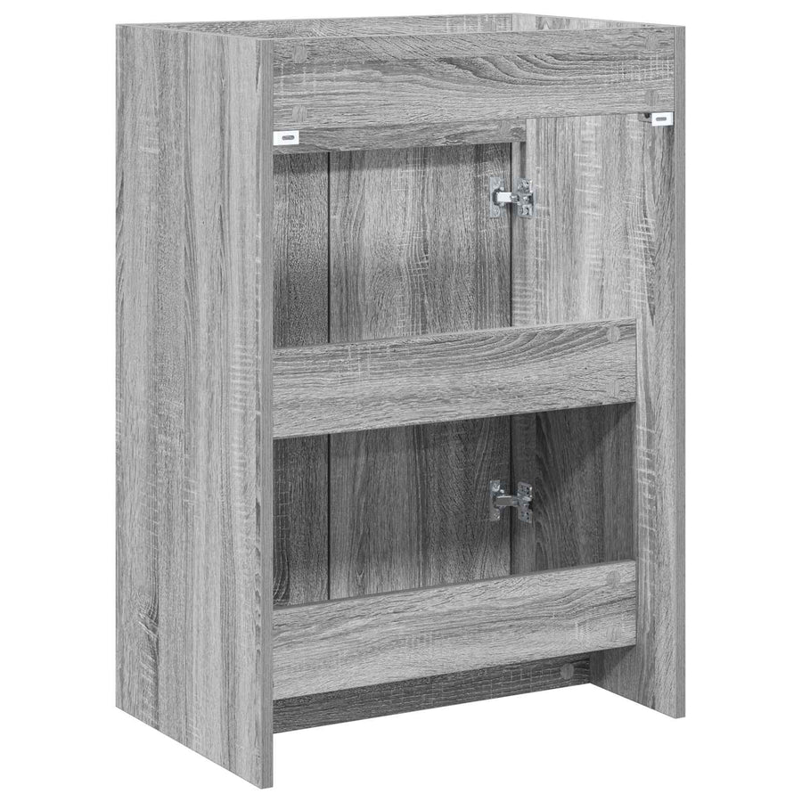 Badkamer Onder Wasbak Kast Grijs Sonoma 56 x 37,5 x 81 cm