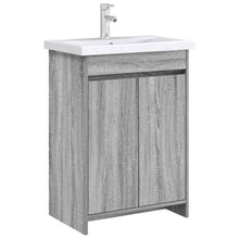 Badkamer Onder Wasbak Kast Grijs Sonoma 56 x 37,5 x 81 cm