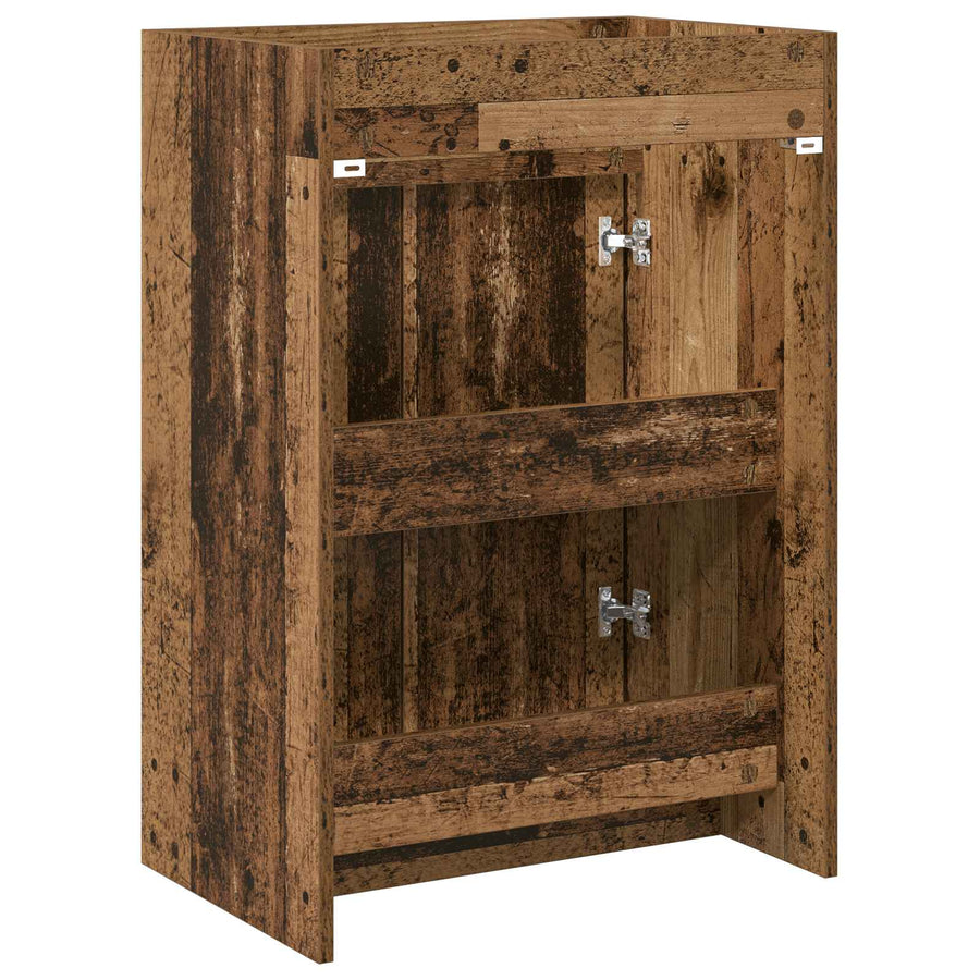 Badkamer Onder Wasbak Kast Oud hout 56 x 37,5 x 81 cm