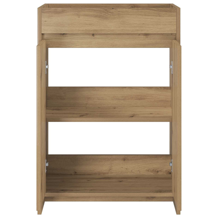 Badkamer Onder Wasbak Kast Artisanaal eiken 56 x 37,5 x 81 cm
