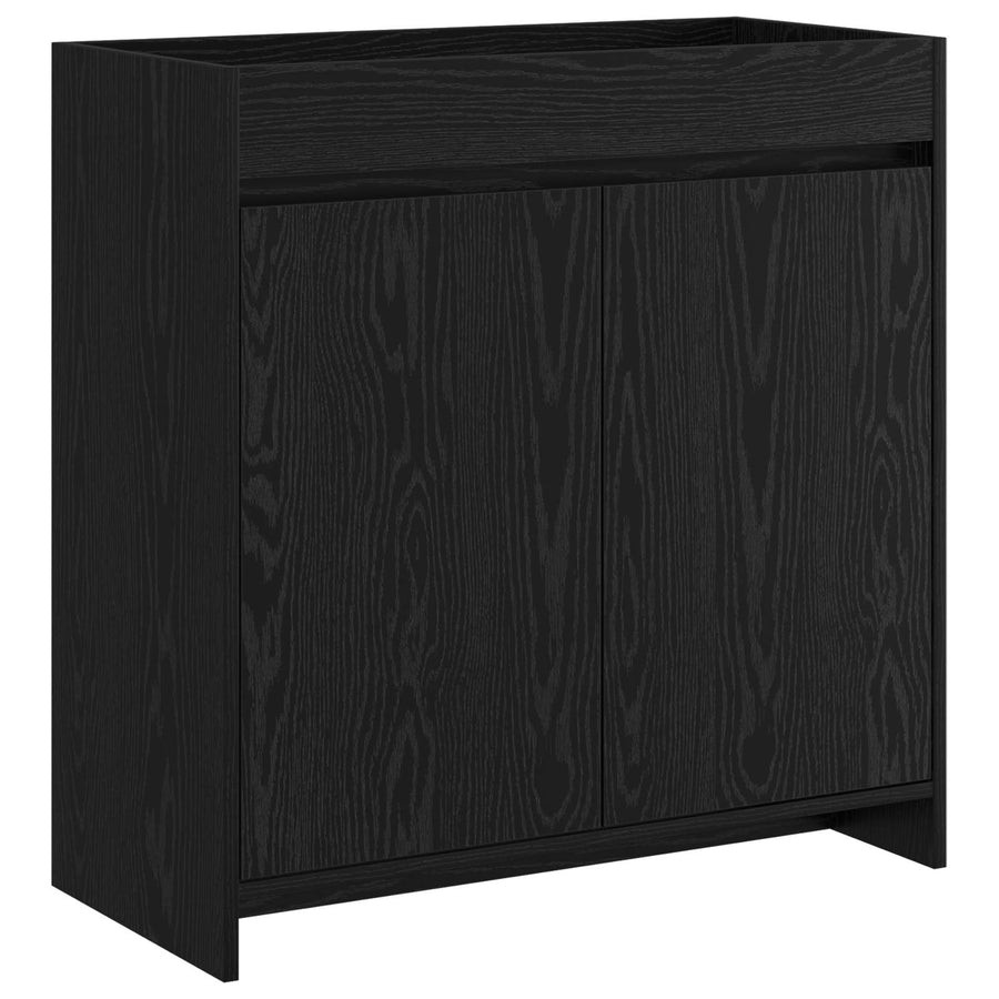 Badkamer Onder Wasbak Kast Zwart eiken 78,5 x 37,5 x 81 cm