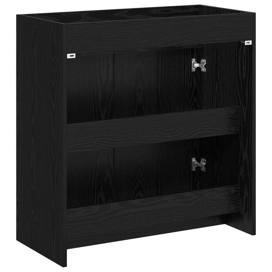 Badkamer Onder Wasbak Kast Zwart eiken 78,5 x 37,5 x 81 cm