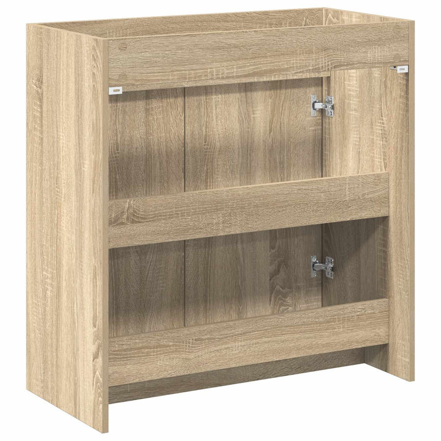 Badkamer Onder Wasbak Kast Sonoma Eiken 78,5 x 37,5 x 81 cm