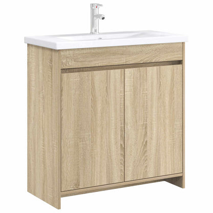 Badkamer Onder Wasbak Kast Sonoma Eiken 78,5 x 37,5 x 81 cm
