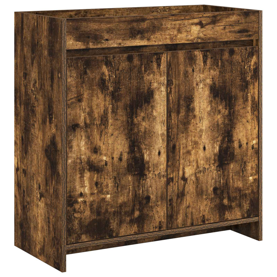 Badkamer Onder Wasbak Kast Gerookt eiken 78,5 x 37,5 x 81 cm
