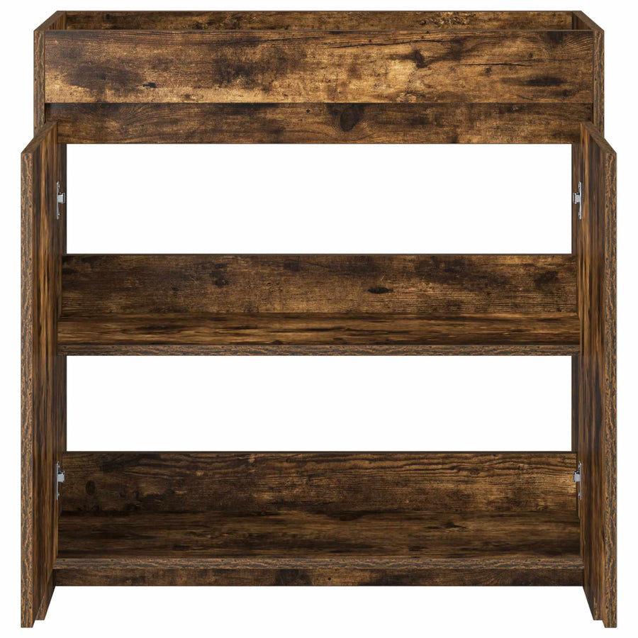 Badkamer Onder Wasbak Kast Gerookt eiken 78,5 x 37,5 x 81 cm