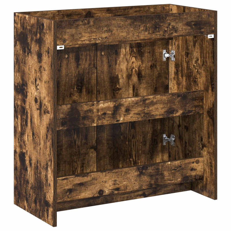 Badkamer Onder Wasbak Kast Gerookt eiken 78,5 x 37,5 x 81 cm